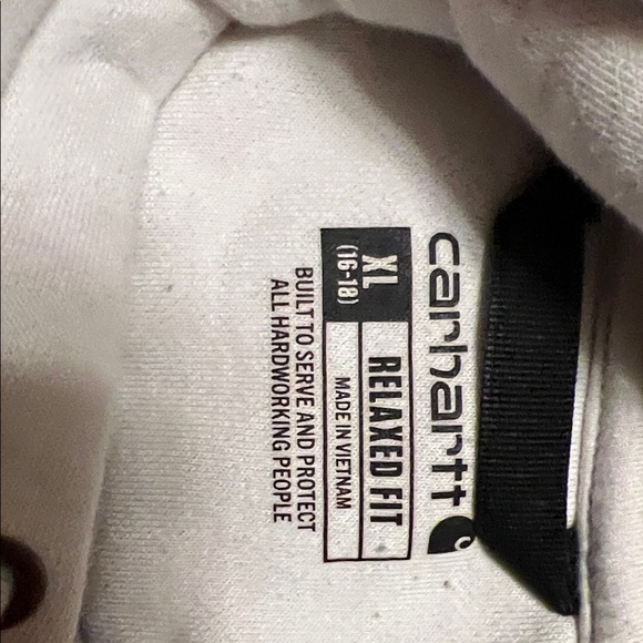 Carhartt Off-White Hoodie with Logo - Picture 3 of 4